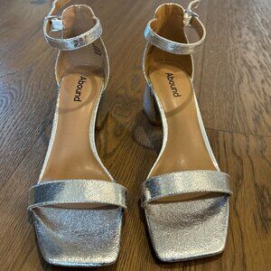 Abound Silver Block Heel - 8 (NWT)